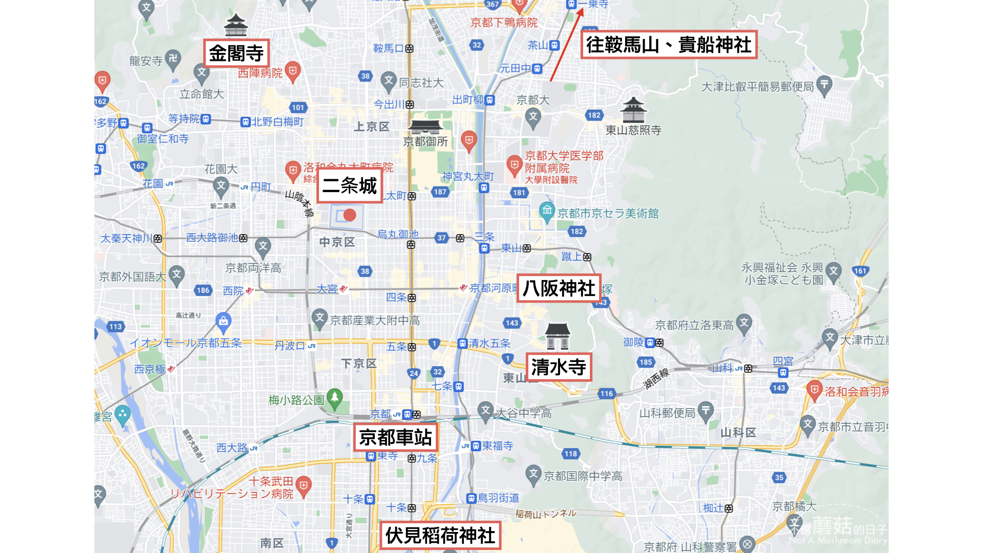 大阪 京都 交通 住宿 地圖