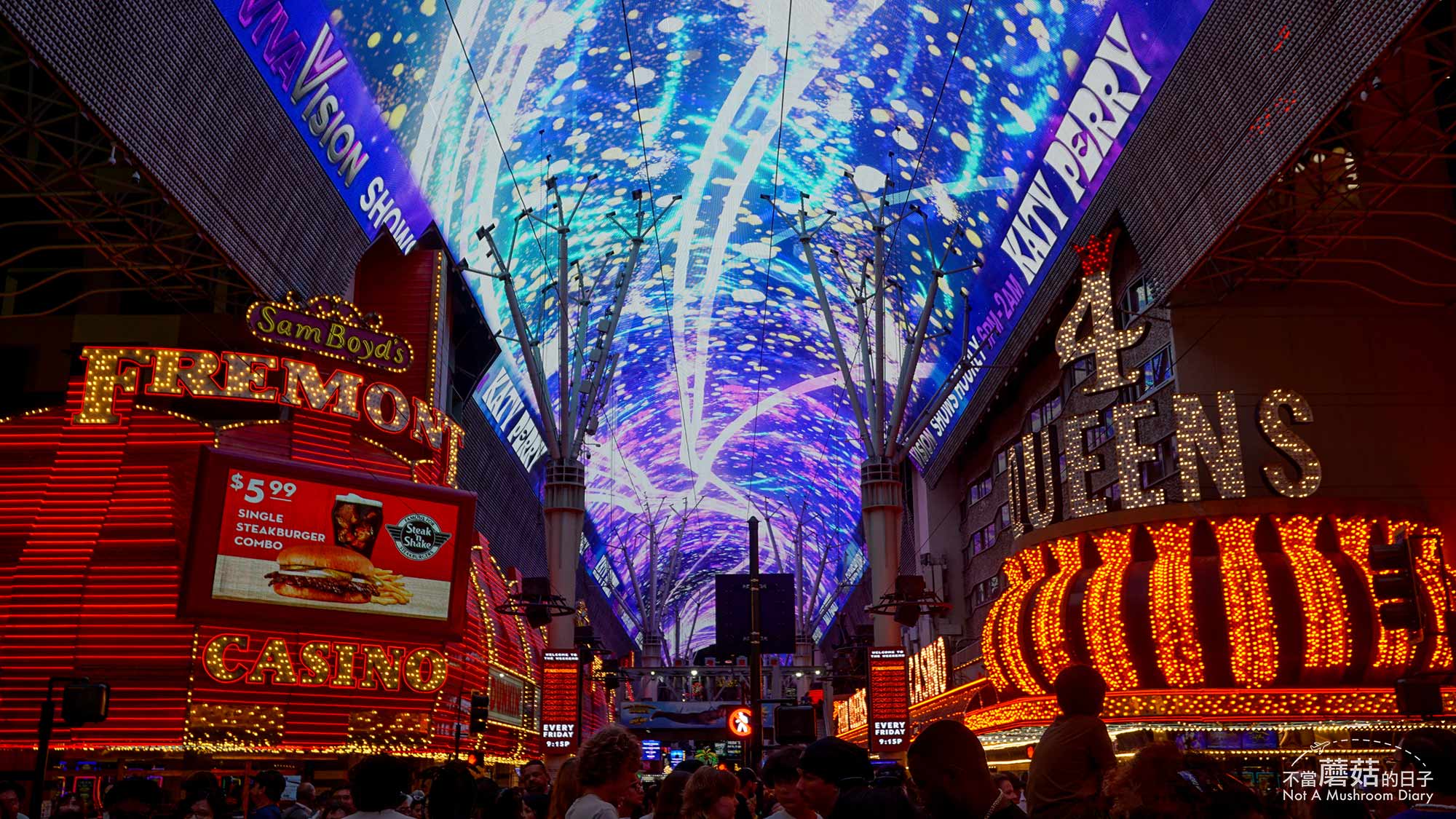 拉斯維加斯 賭城 景點 弗蒙街 交通 必吃 Fremont Street