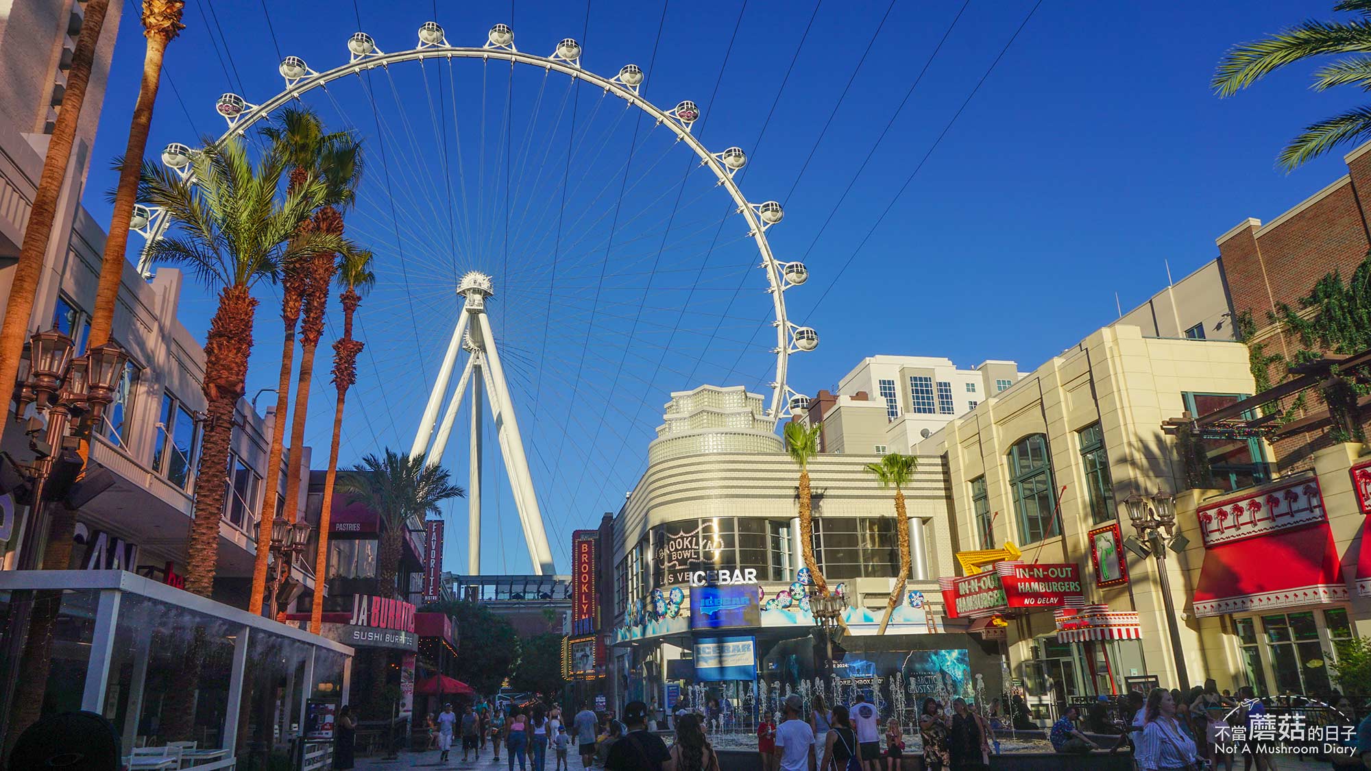 拉斯維加斯 賭城 景點 豪客摩天輪 必吃 漢堡 High Roller In-N-Out