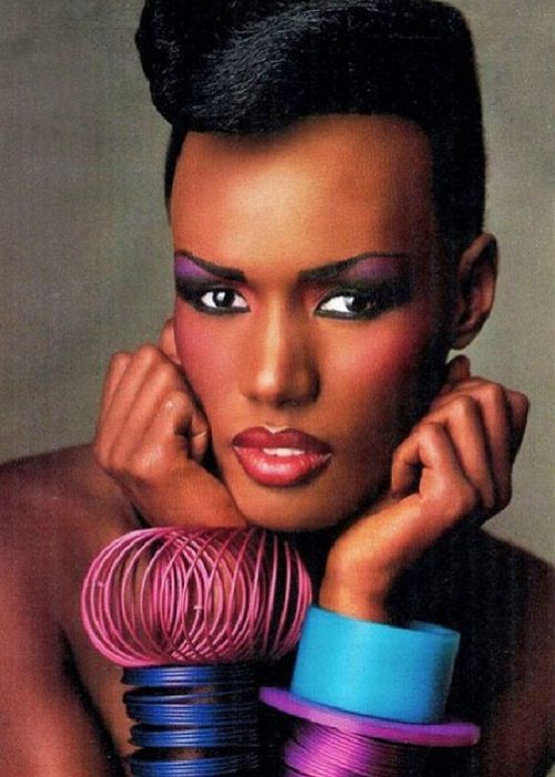 Grace Jones 80年代妝容